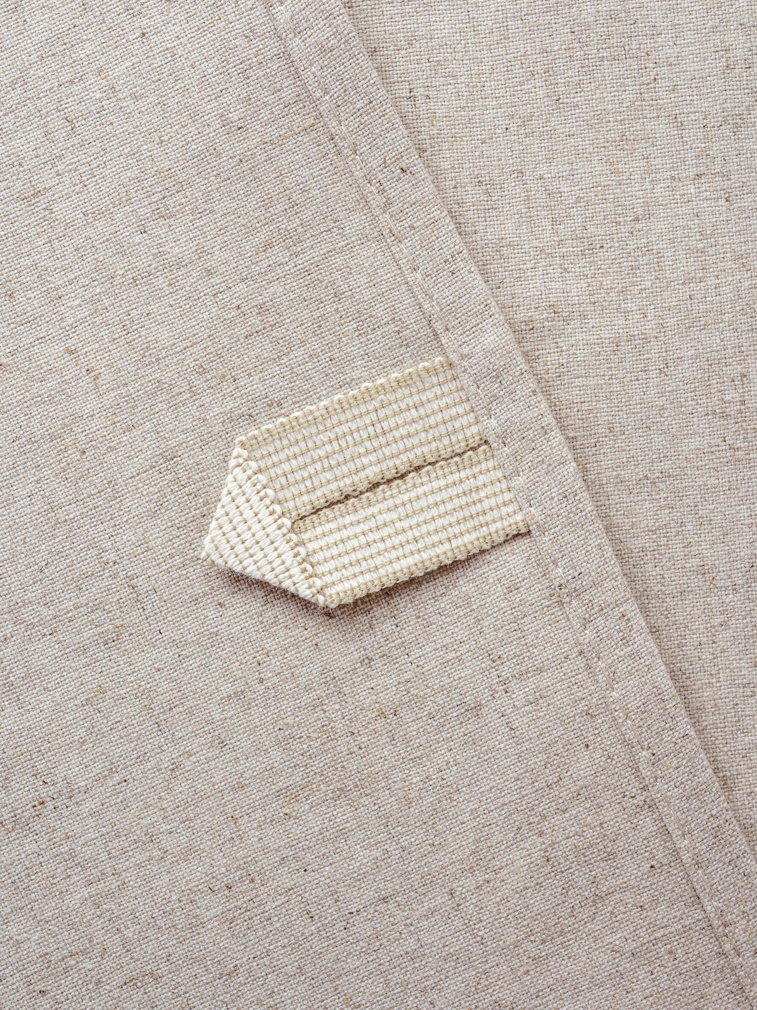 Sample stitched patch on fabric